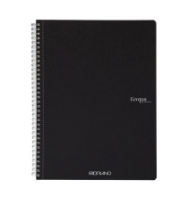 Maxiquaderno Ecoqua original - spiralato - A4 - 90 gr - 1 rigo - 70 fogli - nero - Fabriano Maxiquaderno Ecoqua original - spiralato - A4 - 90 gr - 1 rigo - 70 fogli - nero - Fabriano
