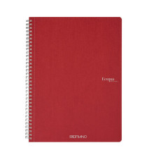 Maxiquaderno Ecoqua original - spiralato - A4 - 90 gr - 1 rigo - 70 fogli - rosso scuro - Fabriano Maxiquaderno Ecoqua original - spiralato - A4 - 90 gr - 1 rigo - 70 fogli - rosso scuro - Fabriano