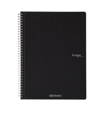 Maxiquaderno Ecoqua original - spiralato - A4 - 90 gr - 5 mm - 70 fogli - nero - Fabriano Maxiquaderno Ecoqua original - spiralato - A4 - 90 gr - 5 mm - 70 fogli - nero - Fabriano