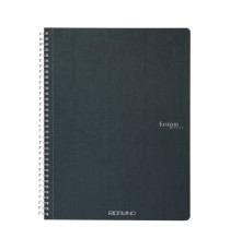 Maxiquaderno Ecoqua original - spiralato - A4 - 90gr - 1 rigo - 70 fogli - verde scuro - Fabriano Maxiquaderno Ecoqua original - spiralato - A4 - 90gr - 1 rigo - 70 fogli - verde scuro - Fabriano