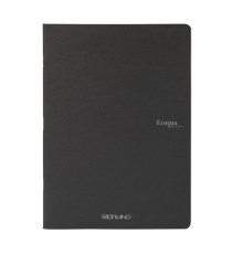 Maxiquaderno Ecoqua original PM - A4 - 90 gr - 1 rigo - 40 fogli - nero - Fabriano Maxiquaderno Ecoqua original PM - A4 - 90 gr - 1 rigo - 40 fogli - nero - Fabriano
