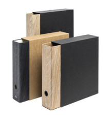 Registratore con custodia Wood - 23 x 33 cm - dorso 8 cm - colori assortiti - Colorosa Registratore con custodia Wood - 23 x 33 cm - dorso 8 cm - colori assortiti - Colorosa