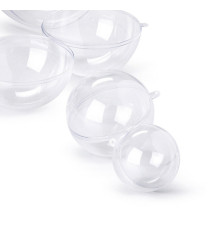 Sfera apribile in polistirene - trasparente - ø100mm - Colorosa Sfera apribile in polistirene - trasparente - ø100mm - Colorosa