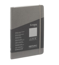 Taccuino Ecoqua Plus - con elastico - rilegatura cucita - A5 - 5 mm - 80 fogli - artracite - Fabriano Taccuino Ecoqua Plus - con elastico - rilegatura cucita - A5 - 5 mm - 80 fogli - artracite - Fabriano