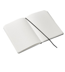 Taccuino Ecoqua Plus - con elastico - rilegatura cucita - A5 - 5 mm - 80 fogli - artracite - Fabriano Taccuino Ecoqua Plus - con elastico - rilegatura cucita - A5 - 5 mm - 80 fogli - artracite - Fabriano