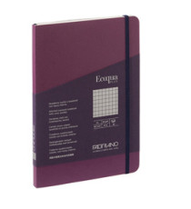 Taccuino Ecoqua Plus - con elastico - rilegatura cucita - A5 - 5 mm - 80 fogli - vino - Fabriano Taccuino Ecoqua Plus - con elastico - rilegatura cucita - A5 - 5 mm - 80 fogli - vino - Fabriano