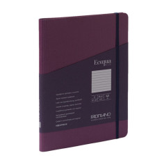 Taccuino Ecoqua Plus - con elastico - spiralato - A5 - 70 fogli - righe - vino - Fabriano Taccuino Ecoqua Plus - con elastico - spiralato - A5 - 70 fogli - righe - vino - Fabriano
