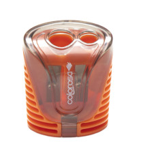 Temperamatite - a 2 fori - colori assortiti - Colorosa - expo 18 pezzi Temperamatite - a 2 fori - colori assortiti - Colorosa - expo 18 pezzi