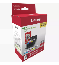 Multipack CLI-551XL BK-C-M-Y 6443B008 + 50 fogli carta photo 10X15 cartuccia originale per Canon IP 7250 MG5450 MG6350 551XL Multipack CLI-551XL BK-C-M-Y 6443B008 + 50 fogli carta photo 10X15 cartuccia originale per Canon IP 7250 MG5450 MG6350 551XL