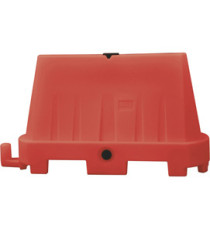 Barriera stradale - tipo New Jersey - 100 x 40 x 70 cm - PE - rosso Barriera stradale - tipo New Jersey - 100 x 40 x 70 cm - PE - rosso