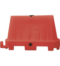 Barriera stradale - tipo New Jersey - 100 x 40 x 70 cm - PE - rosso Barriera stradale - tipo New Jersey - 100 x 40 x 70 cm - PE - rosso