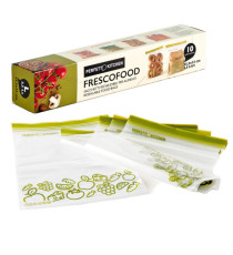 Buste per alimenti FrescoFood - large - 25,5 x 33 cm - PE - Perfetto - conf. 10 pezzi