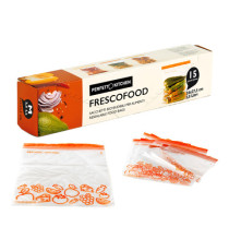 Buste per alimenti FrescoFood - medium - 24 x 27,5 cm - PE - Perfetto - conf. 15  pezzi