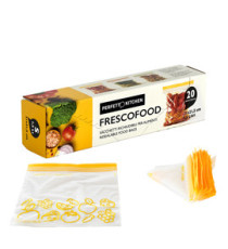 Buste per alimenti FrescoFood - small - 21 x 21,5 cm - PE - Perfetto - conf. 20 pezzi