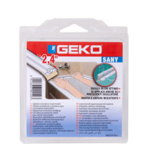 Sigillante adesivo SANY - per doccia e lavabi - 2,2 cm x 2,4 m - PE - bianco - Geko Sigillante adesivo SANY - per doccia e lavabi - 2,2 cm x 2,4 m - PE - bianco - Geko
