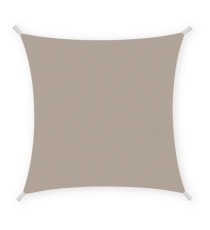 Tenda a vela quadrata ombreggiante - 3 x 3 m - PL - tortora - Garden Friend