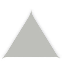 Tenda a vela triangolare ombreggiante - 5 x 5 x 5 m - PL - cenere - Garden Friend