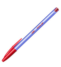 Penna a sfera con cappuccio Cristal Soft  - punta 1,2mm - rosso - Bic - conf. 50 pezzi
