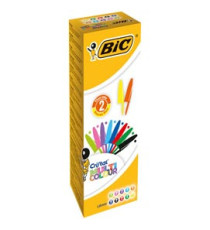 Penna a sfera Cristal Multicolor - punta 1,6mm - 10 colori assortiti  - Bic - conf. 20 pezzi Penna a sfera Cristal Multicolor - punta 1,6mm - 10 colori assortiti  - Bic - conf. 20 pezzi