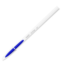 Penna a sfera Cristal Up con cappuccio  - punta media 1,2mm  - blu - Bic - conf. 20 pezzi