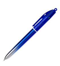 Penna sfera a scatto 4 Colori Smooth - 1.0 mm - fusto blu - Bic - conf. 12 pezzi Penna sfera a scatto 4 Colori Smooth - 1.0 mm - fusto blu - Bic - conf. 12 pezzi