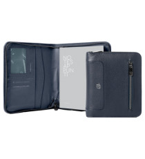 Portablocco Gate Trended - 19 x 23 cm - f.to utile A5 - ecopelle - blu - In Tempo Portablocco Gate Trended - 19 x 23 cm - f.to utile A5 - ecopelle - blu - In Tempo