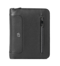 Portablocco Gate Trended - 19 x 23 cm - f.to utile A5 - ecopelle - nero - In Tempo Portablocco Gate Trended - 19 x 23 cm - f.to utile A5 - ecopelle - nero - In Tempo