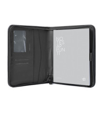 Portablocco Gate Trended - 19 x 23 cm - f.to utile A5 - ecopelle - nero - In Tempo Portablocco Gate Trended - 19 x 23 cm - f.to utile A5 - ecopelle - nero - In Tempo