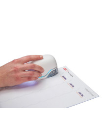 Etichette E-mark - 48 x 18 mm - 30 etichette per foglio - bianco - Colop - conf. 10 fogli Etichette E-mark - 48 x 18 mm - 30 etichette per foglio - bianco - Colop - conf. 10 fogli