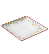 Piatto quadrato Linea Corfù - 17 x 17 x 2 cm - melamina - Leone