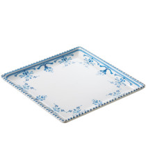 Piatto quadrato Linea Zante - 17 x 17 x 2 cm - melamina - Leone