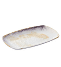 Piatto rettangolare Linea Galassia - 23,5 x 15 x 2,5 cm - melamina - Leone