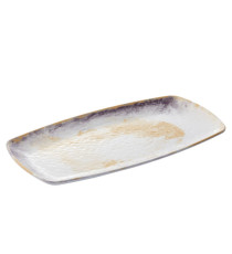 Piatto rettangolare Linea Galassia - 35,5 x 19 x 2,5 cm - melamina - Leone