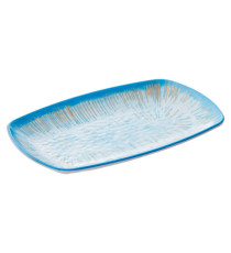 Piatto rettangolare Linea Oceano - 23,5 x 15 x 2,5 cm - melamina - Leone