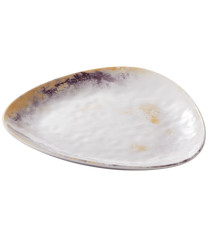 Piatto triangolare Linea Galassia - 19,2 x 2,5 cm - melamina - Leone