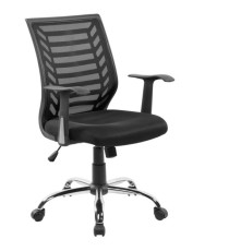 Seduta operativa Miami - con braccioli - schienale in rete nero/seduta nero - Serena Group Seduta operativa Miami - con braccioli - schienale in rete nero/seduta nero - Serena Group