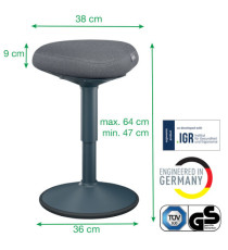 Sgabello Active Comfort da seduta - grigio scuro - Leitz Sgabello Active Comfort da seduta - grigio scuro - Leitz