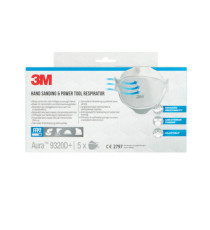 Mascherina Aura 9320+ FFP2 - senza valvola - monouso - 3M - conf. 5 pezzi Mascherina Aura 9320+ FFP2 - senza valvola - monouso - 3M - conf. 5 pezzi