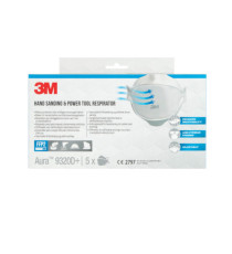 Mascherina Aura 9320+ FFP2 - senza valvola - monouso - 3M - conf. 5 pezzi Mascherina Aura 9320+ FFP2 - senza valvola - monouso - 3M - conf. 5 pezzi