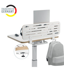 Pannello forato grande - per scrivanie compatte Sit-Stand - con supporto PC/Smartphone, portapenne e gancio - 80 x 25 x Pannello forato grande - per scrivanie compatte Sit-Stand - con supporto PC/Smartphone, portapenne e gancio - 80 x 25 x