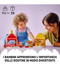 Lego Duplo - Attività quotidiane: mangiare e andare a letto - Lego 10414  28pz Anni 1,5+ Lego Duplo - Attività quotidiane: mangiare e andare a letto - Lego 10414  28pz Anni 1,5+