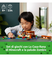 Lego Minecraft - La casa-rana - Lego 21256 casa, zombie, un annegato, uno Slime e 3 rane 400pz Anni 8+ Lego Minecraft - La casa-rana - Lego 21256 casa, zombie, un annegato, uno Slime e 3 rane 400pz Anni 8+