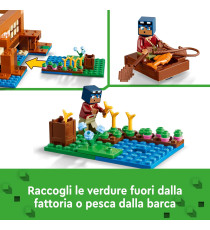 Lego Minecraft - La casa-rana - Lego 21256 casa, zombie, un annegato, uno Slime e 3 rane 400pz Anni 8+ Lego Minecraft - La casa-rana - Lego 21256 casa, zombie, un annegato, uno Slime e 3 rane 400pz Anni 8+