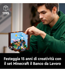 Lego Minecraft - Banco da lavoro - Lego 21265 con 12 Biomi, 8 Microfigure e Sorprese 1195pz Anni 18+ Lego Minecraft - Banco da lavoro - Lego 21265 con 12 Biomi, 8 Microfigure e Sorprese 1195pz Anni 18+