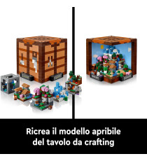 Lego Minecraft - Banco da lavoro - Lego 21265 con 12 Biomi, 8 Microfigure e Sorprese 1195pz Anni 18+ Lego Minecraft - Banco da lavoro - Lego 21265 con 12 Biomi, 8 Microfigure e Sorprese 1195pz Anni 18+