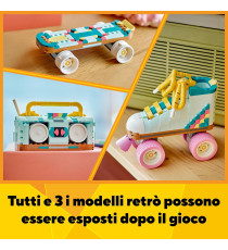 Lego Creator 3in1 - Pattino a rotelle retrò - Lego 31148 Trasformabile in Mini Skateboard o Radio Giocattolo Anni 8+ 342pz Lego Creator 3in1 - Pattino a rotelle retrò - Lego 31148 Trasformabile in Mini Skateboard o Radio Giocattolo Anni 8+ 342pz