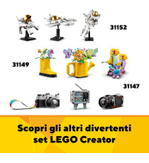 Lego Creator 3in1 - Pattino a rotelle retrò - Lego 31148 Trasformabile in Mini Skateboard o Radio Giocattolo Anni 8+ 342pz Lego Creator 3in1 - Pattino a rotelle retrò - Lego 31148 Trasformabile in Mini Skateboard o Radio Giocattolo Anni 8+ 342pz