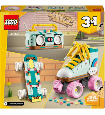 Lego Creator 3in1 - Pattino a rotelle retrò - Lego 31148 Trasformabile in Mini Skateboard o Radio Giocattolo Anni 8+ 342pz Lego Creator 3in1 - Pattino a rotelle retrò - Lego 31148 Trasformabile in Mini Skateboard o Radio Giocattolo Anni 8+ 342pz