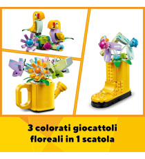 Lego Creator 3in1 - Innaffiatoio con fiori - Lego 31149 Trasformabile in Stivale Giallo o 2 Uccelli con Trespolo Anni 8+ 420pz Lego Creator 3in1 - Innaffiatoio con fiori - Lego 31149 Trasformabile in Stivale Giallo o 2 Uccelli con Trespolo Anni 8+ 420pz