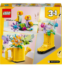 Lego Creator 3in1 - Innaffiatoio con fiori - Lego 31149 Trasformabile in Stivale Giallo o 2 Uccelli con Trespolo Anni 8+ 420pz Lego Creator 3in1 - Innaffiatoio con fiori - Lego 31149 Trasformabile in Stivale Giallo o 2 Uccelli con Trespolo Anni 8+ 420pz